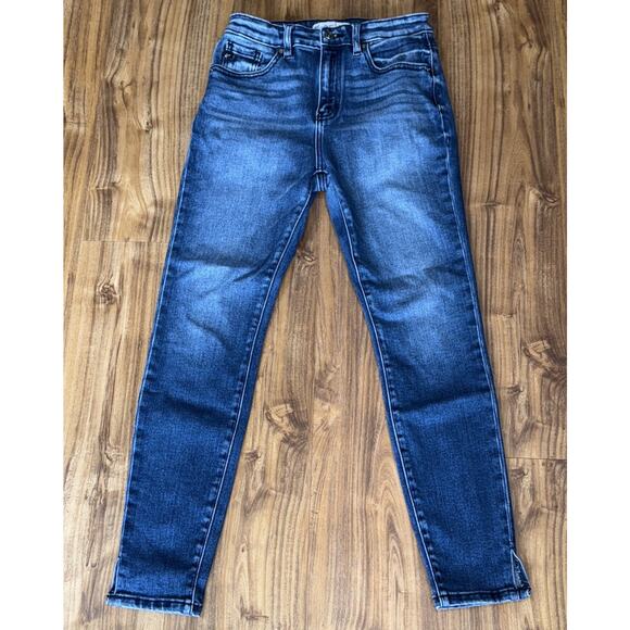 KanCan Jeans Women’s Size 27 High Rise‎ Estilo Jeans Blue Stretch Zip Button - Picture 1 of 8